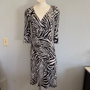 Vintage Silk Diane Von Furstenberg Zebra Print Wrap Dress…soooo sexy!